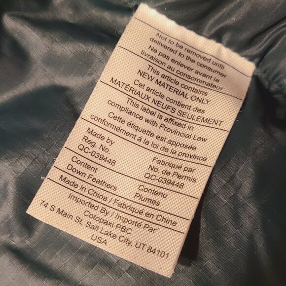 Cotopaxi Solazo Down Puffer Coat Jacket Women's Size Large Colorblock - Picture 7 of 10